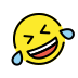 rolling on the floor laughing on OpenMoji
