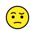 face with raised eyebrow on OpenMoji