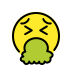 face vomiting on OpenMoji