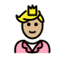 prince: medium-light skin tone on OpenMoji