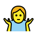 person shrugging on OpenMoji