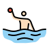 person playing water polo: light skin tone on OpenMoji