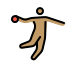 person playing handball: medium skin tone on OpenMoji