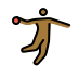 person playing handball: medium-dark skin tone on OpenMoji