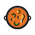 shallow pan of food on OpenMoji