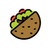 stuffed flatbread on OpenMoji