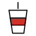 cup with straw on OpenMoji