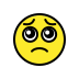 pleading face on OpenMoji