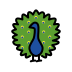 peacock on OpenMoji