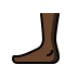 Fuß: dunkle Hautfarbe on OpenMoji