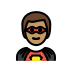 man superhero: medium skin tone on OpenMoji