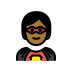 superhero: medium-dark skin tone on OpenMoji