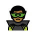 man supervillain: medium-dark skin tone on OpenMoji