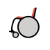 manual wheelchair on OpenMoji
