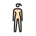 woman standing: light skin tone on OpenMoji
