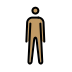 person standing: medium skin tone on OpenMoji