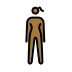 woman standing: medium-dark skin tone on OpenMoji