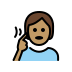deaf person: medium skin tone on OpenMoji