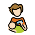 person feeding baby: light skin tone on OpenMoji