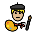 artist: medium-light skin tone on OpenMoji