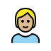 사람: 연한 갈색 피부 on OpenMoji