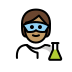 scientist: medium skin tone on OpenMoji