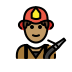 firefighter: medium skin tone on OpenMoji