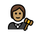 judge: medium skin tone on OpenMoji