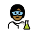 scientist: medium-dark skin tone on OpenMoji