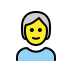 person: white hair on OpenMoji