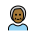 older person: medium-dark skin tone on OpenMoji