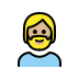 person: medium-light skin tone, beard on OpenMoji