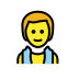 man in steamy room on OpenMoji
