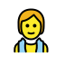 person in steamy room on OpenMoji