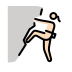 woman climbing: light skin tone on OpenMoji