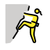 woman climbing on OpenMoji