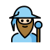 man mage: light skin tone on OpenMoji