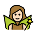 woman fairy: light skin tone on OpenMoji