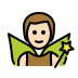 man fairy: light skin tone on OpenMoji