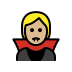 vampire: medium-light skin tone on OpenMoji