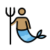 merman: medium skin tone on OpenMoji