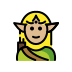 elf: medium-light skin tone on OpenMoji