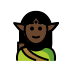 elf: dark skin tone on OpenMoji
