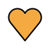 orange heart on OpenMoji