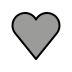 grey heart on OpenMoji