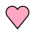 pink heart on OpenMoji