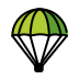 parachute on OpenMoji