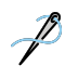 sewing needle on OpenMoji