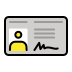 identification card on OpenMoji