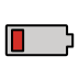 low battery on OpenMoji
